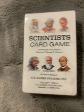 Vintage Unopened 1989 U.S. Games Systems  Scientists  Educational Card Game   