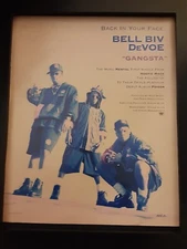 Bell Biv DeVoe Gangsta Rare Original Promo Poster Ad Framed!