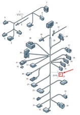 VW Sharan 7N Harnais Pour Le Cadre De Siège Droit 7N0971366AC, Pièce D'Origine