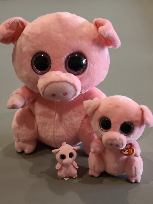 TY BEANIE BOOS SIZE POSEY THE PIG LOT
