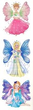 FAIRY, FAIRIES Sandylion Stickers  VINTAGE  Glittery - 1 strip