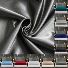 Bed Sheets Satin-Silk Deep Pocket Twin Full Queen King Wrinkle Free Collection