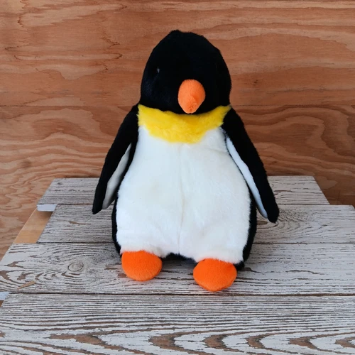 VINTAGE Ty Beanie Babies Buddies Collection 1998 Waddle Plush Penguin Black 10"