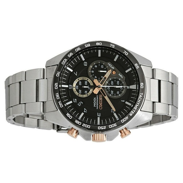 Seiko Men's Black Watch - SSB323P1 for sale online | eBay