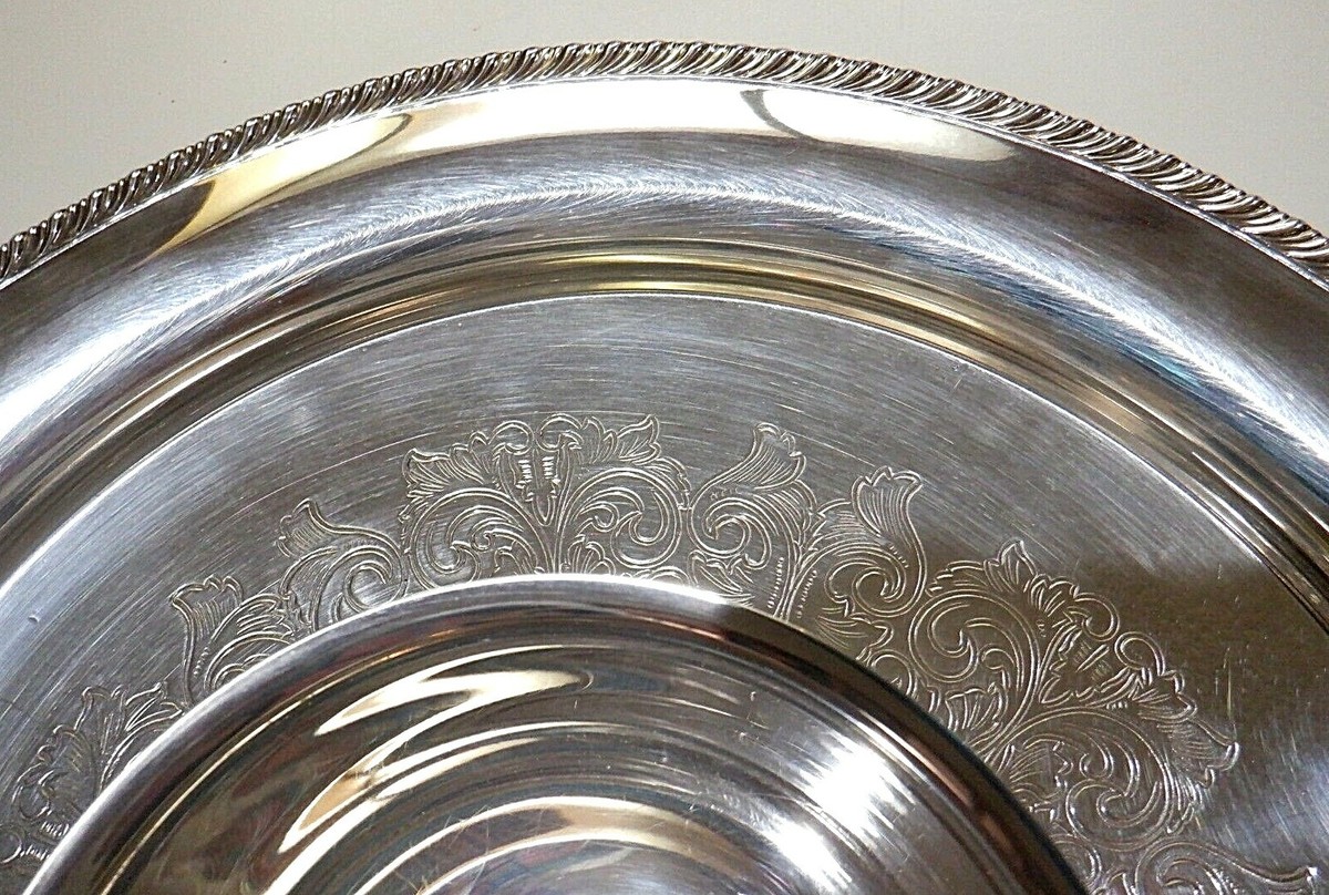 【W M Rogers】 ワイントレー / ドリンクトレー オーバル型 27cm 3586673-Wine-tray-stainless-