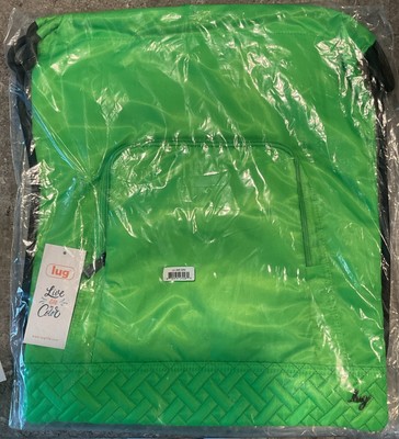NIP Lug Jumping Jack Packable Drawstring Top Handle Backpack Lime Green