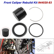 Front Caliper Rebuild Kit For Harley 84-99 Sportster XL883 1200 Softail Touring