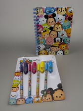 Disney Tsum Tsum Spiral Notebook Highlighter Gel Pen Set BN16