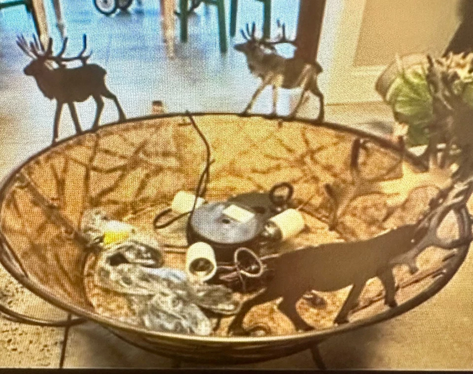 Lámpara de araña Meyda Tiffany Alce on the Loose 5 luces 35" de ancho Foto 2 de 3