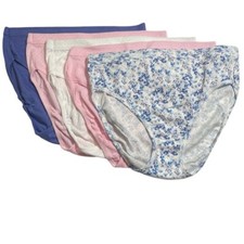 Jockey Set of 5 Elance Breathe Cotton French Cut Briefs Size 8 A516106 12776
