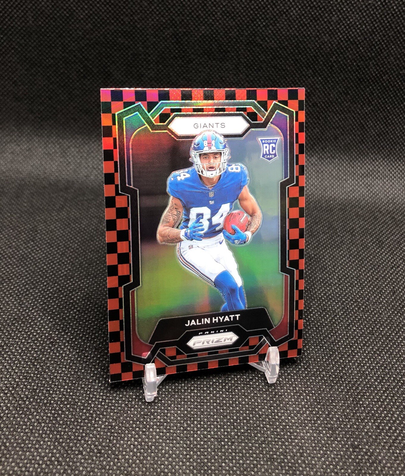 2023 Prizm Jalin Hyatt BLACK & RED CHECKER PRIZM SSP CASE HIT RC No. 378 📈📈