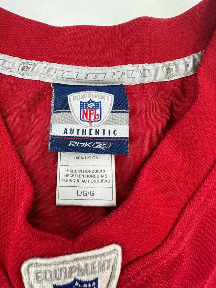 Camiseta deportiva roja Reebok de fútbol americano de la NFL Frank Gore #21 de los 49ers de San Francisco talla L Foto 4 de 4