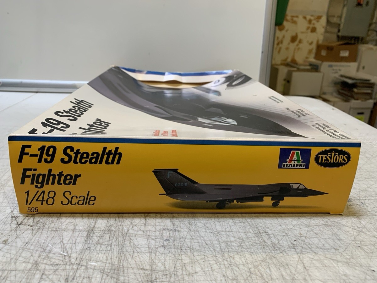 F-19 Stealth Fighter Testors 1/48 Model Kit (New, Open box) | eBay