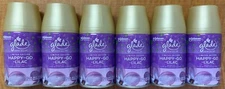 6 Glade Automatic Spray Refill Happy Go Lilac Scent LIMITED ED. Four Leaf Clover