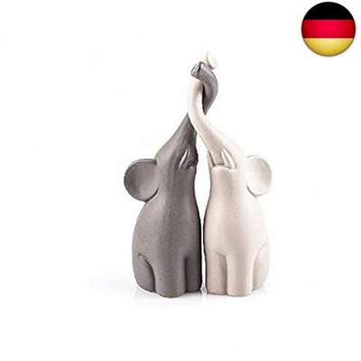 Verliebte Elefanten, Dekofigur, Dekoration im 2er Set, Höhe 25,5 cm