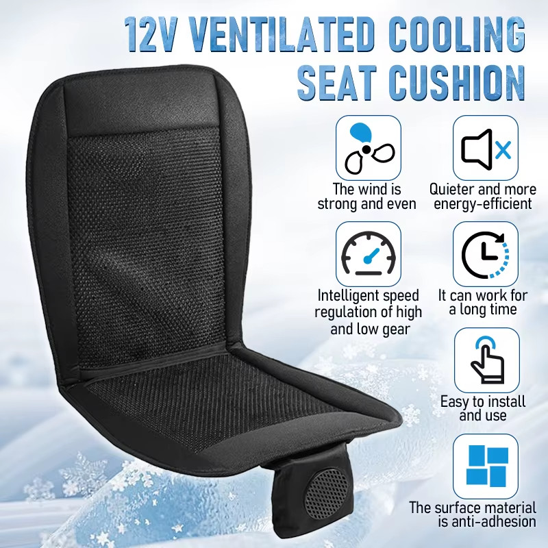 Schienale Auto Rinfrescante Ventilazione Effetto Aria Condizionata - Miniatura 2
