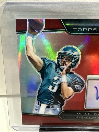 2010 Topps Platinum Mike Kafka Silver RC Auto 9/10 Philadelphia Eagles #132 (A) - Picture 2 of 9