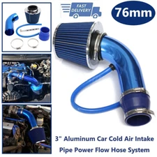 3" Cold Air Intake Pipe Kit With Filter Power Flow Hose System Car Accessories