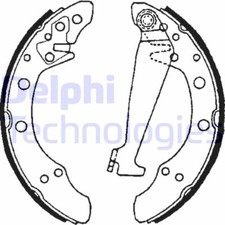 DELPHI LS1625 Bremsbackensatz für AUDI SEAT SKODA VW