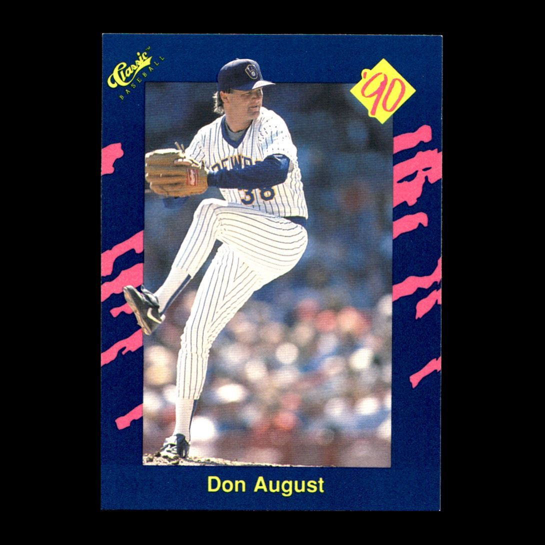 Don August 1990 Classic Blue Milwaukee Brewers #124 R321A 69