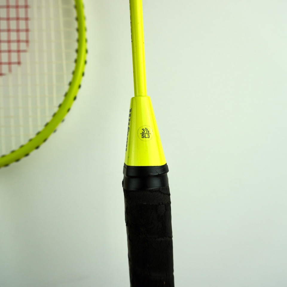 Wilson Badminton Racquet x 1 Fluorescent Green 3 3/8 SL3 Yellow Carbon ...