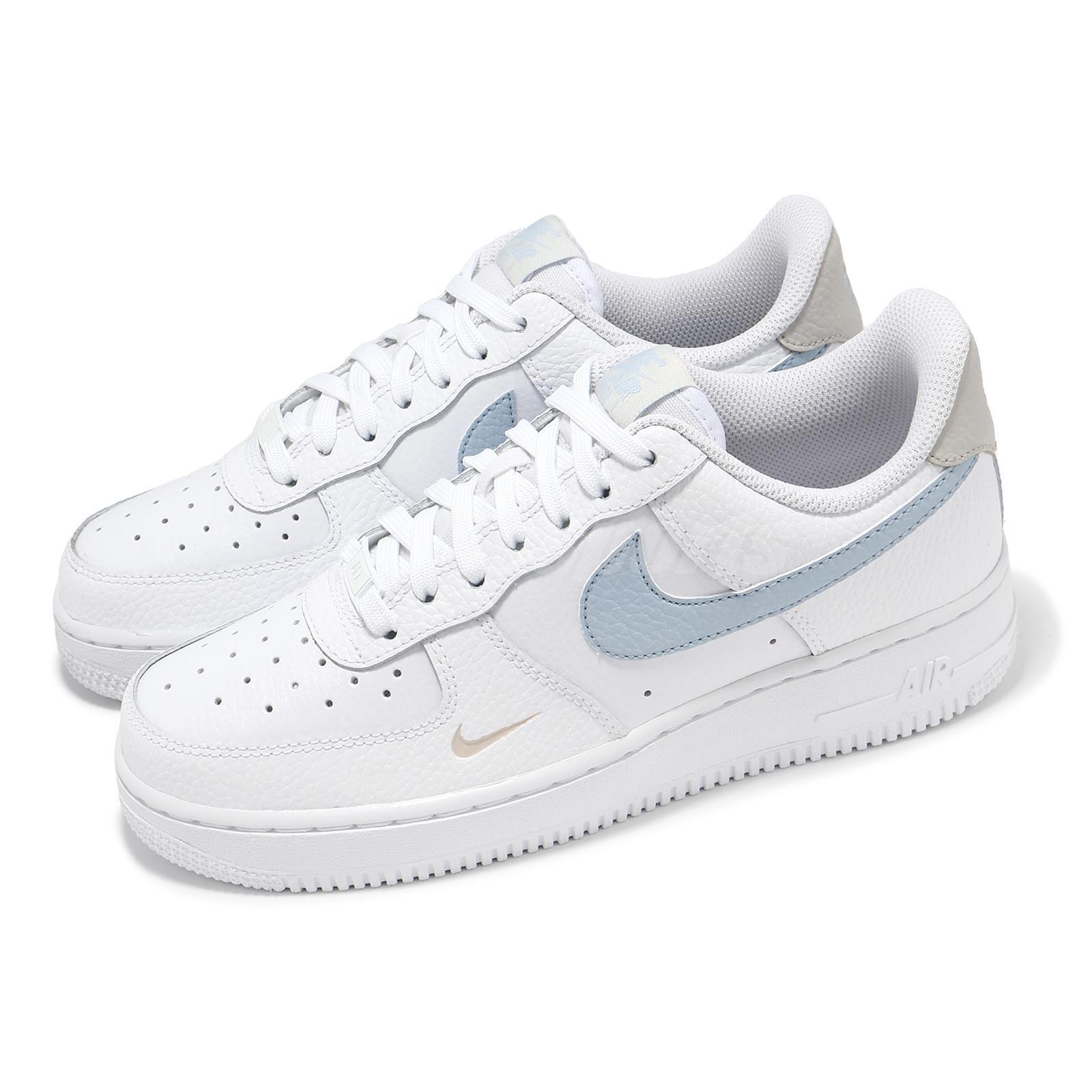 Женские повседневные кроссовки Nike Wmns Air Force 1 07 AF1 White Light Armory Blue HF0022-100