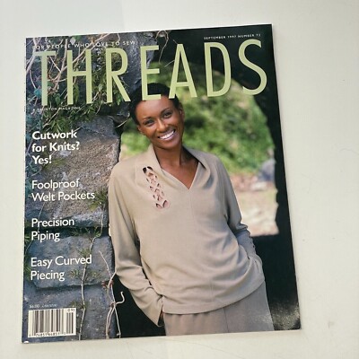 Threads Sewing back issue Magazines 1997 September #72 Machine-Sew TAUNTON'S 