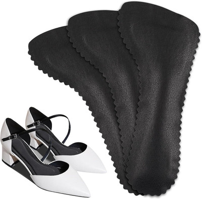 3pcs High Heel Inserts Self Adhesive Anti Slip Heel Insoles Breathable Sweat Abs