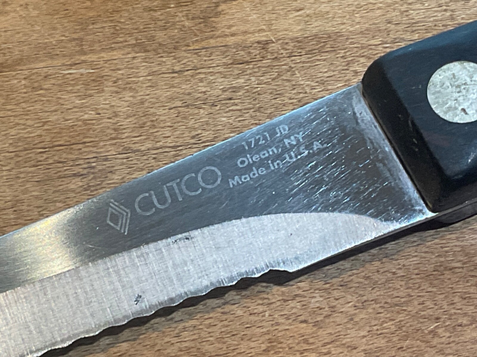 Vintage CUTCO Kitchen Knife 1721 JD Olean New York eBay