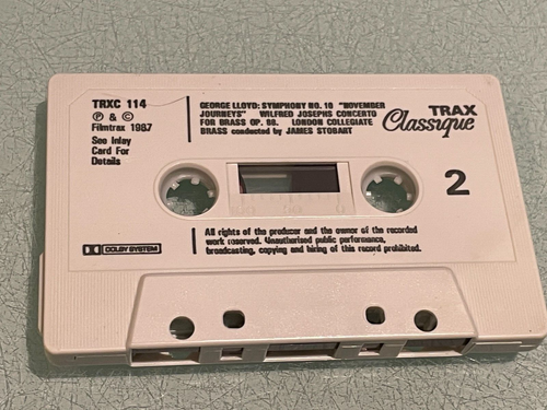 George Lloyd: Symphony No. 10 - Josephs: Concerto For Brass Cassette Tape Album - Picture 5 of 5