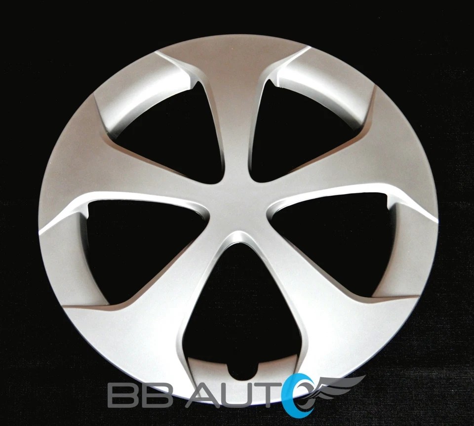 Juego de 4 Tapacubos Cubierta Rueda 15" 5 Radios Nuevos Plateados para Toyota PRIUS 2012-2015 Foto 3 de 4