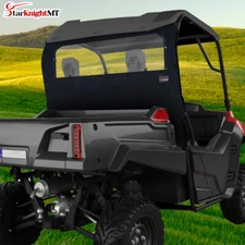 UTV Rear Window Black Fabric Rear Panel For Honda Pioneer 700 700-4 2014-2023