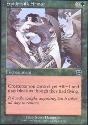 [1x] Spidersilk Armor Near Mint, English Mercadian Masques MTG Magic