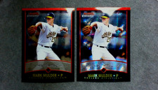 2001 Bowman Chrome Base + X-Fractor #8 Mark Mulder Athletics
