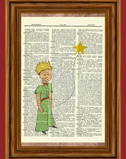 The Little Prince Dictionary Art Print Poster Picture Le Petit Prince Book Gift