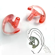 1 Pair Silicone Gel Earmold for Baofeng Acoustic Tube Earpiece Headset Headphone