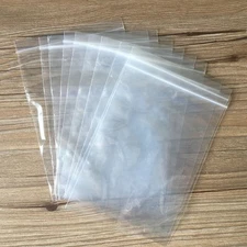 Resealable Plastic Zipper Seal Bags Clear Poly Bag