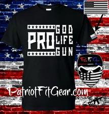 t-shirt,Pro God Pro Life Pro Gun,2A,Faith Family Freedom,Molon Labe,,Gun Rights,