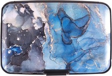 PRODUCTS Mini RFID Aluminum Wallet Credit Card Holder Slim Metal Hard marble