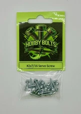 Hobby Bolts #2x7/16 Servo Mounting Screw Hex Drive Qty:24, RC Micro Fastener