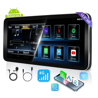 8 Core 12.3'' AI Car Stereo CarPlay For Mercedes-Benz B-class W245 2011-2012 GPS