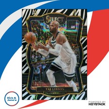 2017-18 Panini Select Taj Gibson Zebra Prizms #156 Minnesota Timberwolves