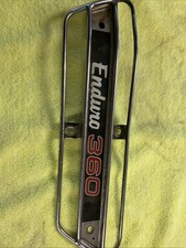 Escudo térmico de escape usado vintage para motocicleta Yamaha Enduro 360 1974