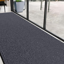 Heavy Duty 4'X16' Grey Commercial Door Mat for High Traffic Areas