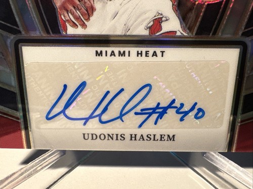 2023-24 Select Udonis Haslem Signature Selections Auto Silver Prizm #SSS-UHM - Imagen 2 de 3
