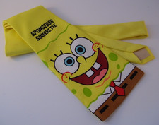 Spongebob Squaretie Men's Necktie Squarepants Nickelodeon Yellow 2002 Tie
