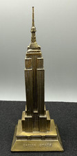 Vintage 1950’s Metal Empire State Building New York City Souvenir Large 9”