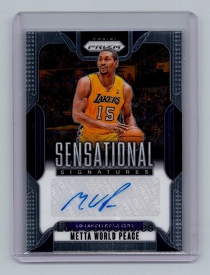 2024-25 Panini Prizm #SS-MWP Metta World Peace Sensational Signatures