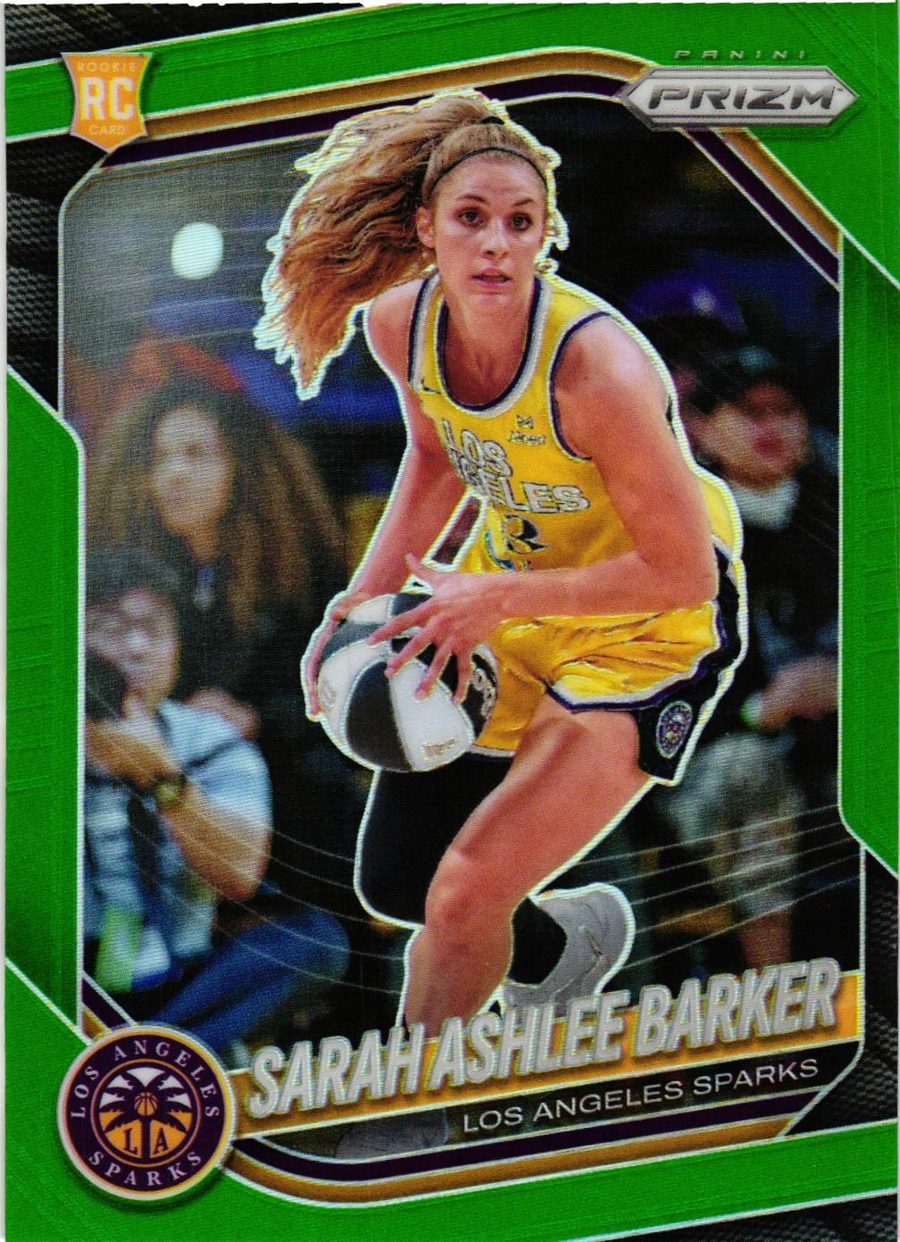 2025 Panini Prizm WNBA #31 Sarah Ashlee Barker Green Prizms