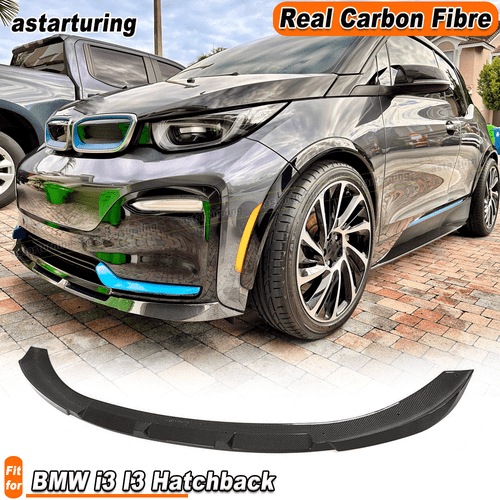 Fit For BMW i3 I3 Hatchback 2018-2023 REAL Carbon Front Bumper Spoiler Chin Lip - Bild 1 von 13